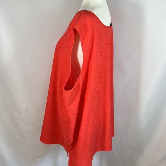 Penningtons Dark Coral Pink Floral Tank Top Blouse - Picture 9 of 10